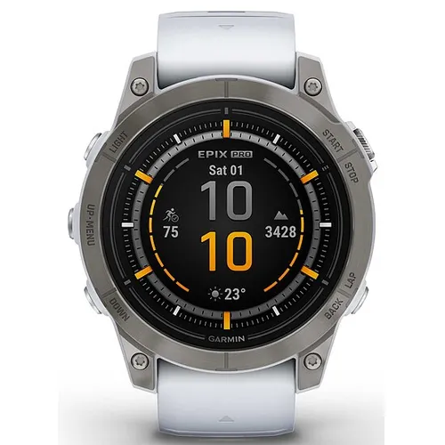 Garmin EPIX Pro Gen 2 Saphir mit Silikonarmband Ref. 010-02803-21 - Multisport GPS Smartwatch