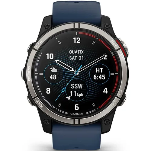 Garmin quatix 7 Pro Sapphire Amoled mit Silikonarmband Ref. 010-02803-81 - Multisport GPS Smartwatch
