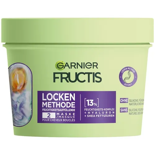 Garnier - Fructis Locken Methode feuchtigkeitsauffüllend für alle Arten von Locken Haarkur & -maske 370 ml