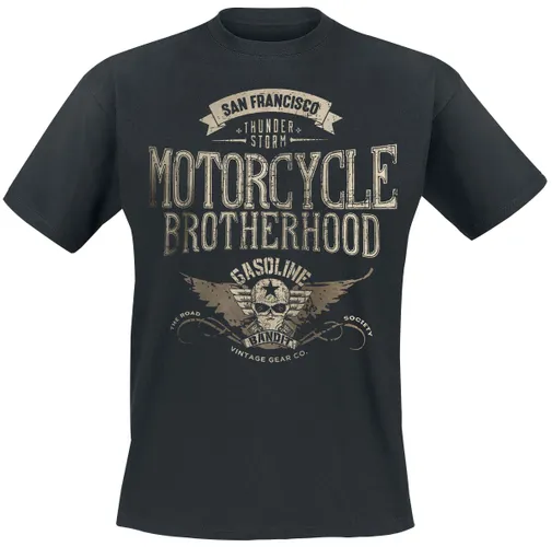 Gasoline Bandit Motorcycle Brotherhood T-Shirt schwarz in M