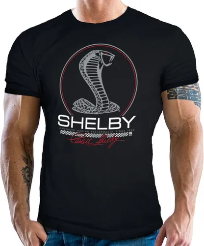 GASOLINE BANDIT® T-Shirt für US Muscle Car Fans - Original Shelby: Cobra Racing Logo