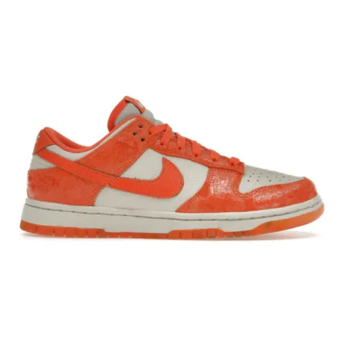 Gecrackte Orange Low Sneakers Nike