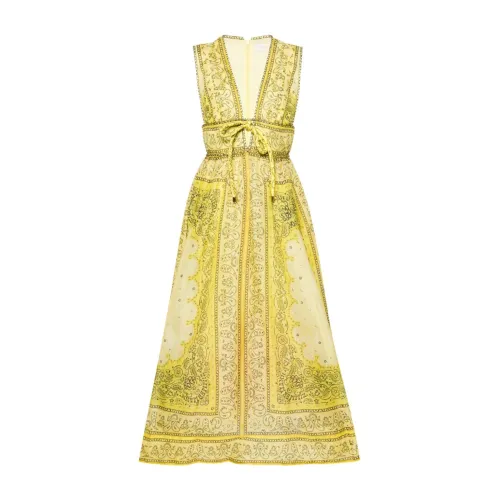 Gelbes Kleid für Frauen Zimmermann