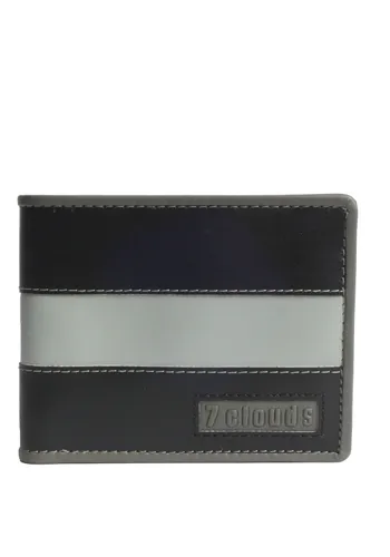 Geldbörse 7CLOUDS "Mekun 7.1" schwarz (black, grey, black) Kleinlederwaren Geldbörsen
