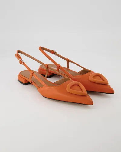 George Watts Schuhe - Pumps Leder (Orange