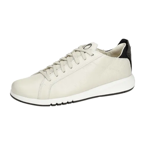 Geox Aerantis Sneaker Schuhe weiß schwarz U357FA für Herren, weiß