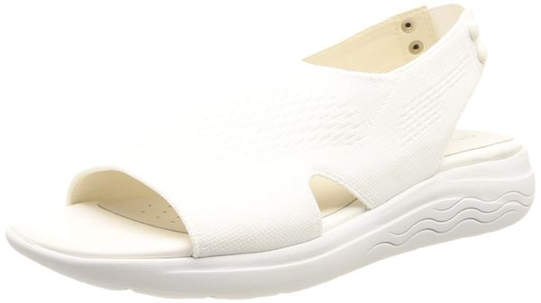 Geox Damen D SPHERICA EC5 Sandal, White,