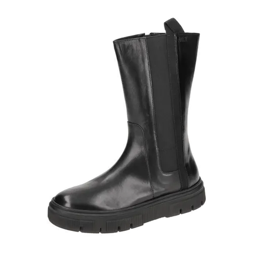 Geox ISOTTE Schaft Stiefel schwarz Nappa D26TZF für Damen, schwarz