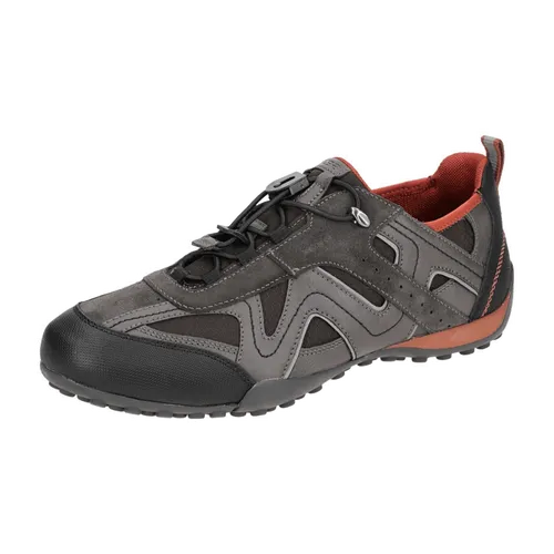 Geox Snake Sneaker Schuhe braun grau mud U2507B für Herren, braun