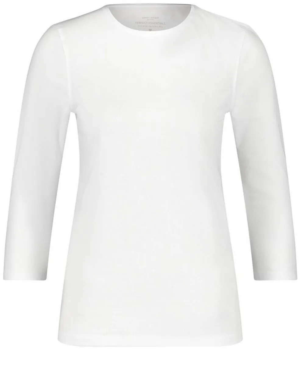 GERRY WEBER 3/4-Arm-Shirt 3/4 Arm Shirt mit satinierter Ausschnittblende