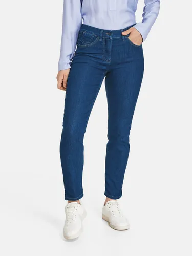 Gerry Weber 5-Pocket Jeans Damen Baumwolle blau