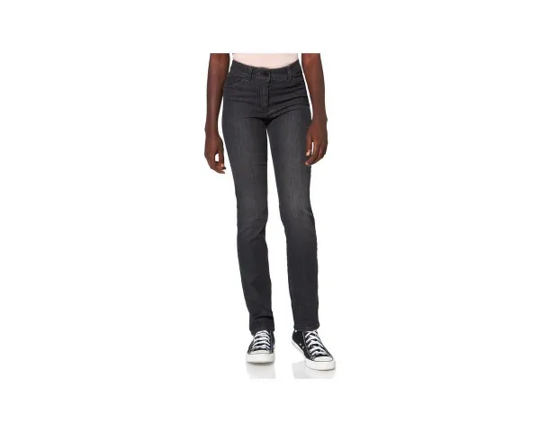 GERRY WEBER 5-Pocket-Jeans grau (1-tlg)