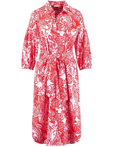 GERRY WEBER A-Linien-Kleid Modisches Blusenkleid mit Taillenband