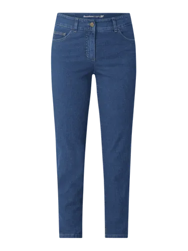Gerry Weber Edition Slim Fit Cropped Jeans mit Stretch-Anteil Modell 'Best4me' in Blau