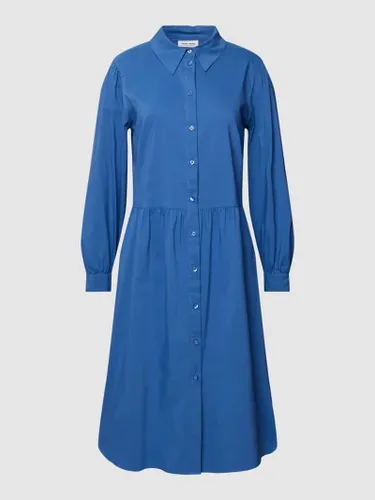 Gerry Weber Knielanges Kleid mit Knopfleiste Modell 'SEASONAL' in Royalblau