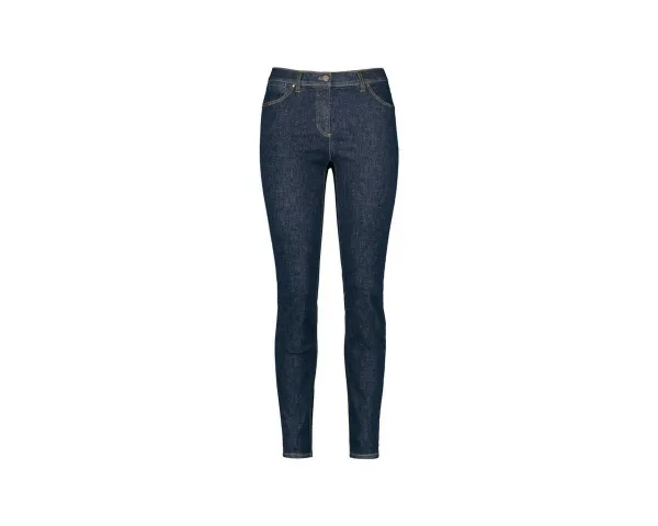 GERRY WEBER Straight-Jeans blau regular (1-tlg)