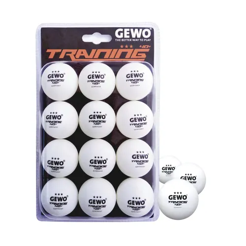 GEWO Training 40+ Tischtennisbälle - 3 Sterne