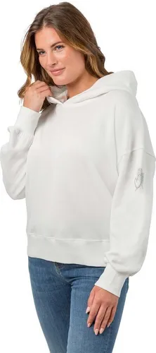 Gio Milano Sweatshirt G25-1111 Sweater mit Kapuze mit Strassbesatz