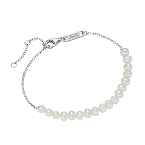 Giorgio Martello Milano - Armband mit Süßwasser-Perlen, Silber 925 Armbänder & Armreife Silber Damen