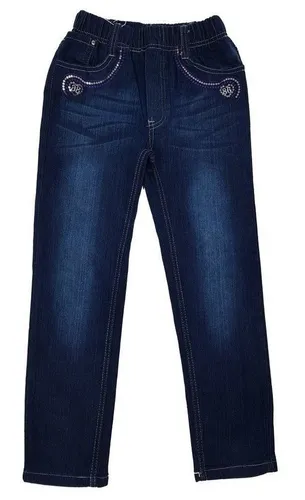 Girls Fashion Bequeme Jeans Jeans, Stretchjeans mit rundum Gummizug, M40