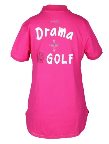 girls golf Trainingspullover girls golf Damen Polo 1/2 sleeveless less drama go