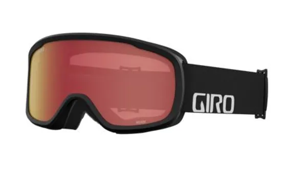 Giro Roam - Skibrille (black wordmark - amber scarlet/yellow)