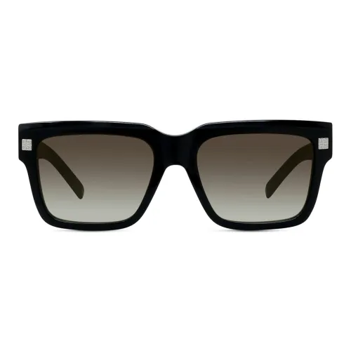 Glänzende Schwarze Quadratische Sonnenbrille Givenchy