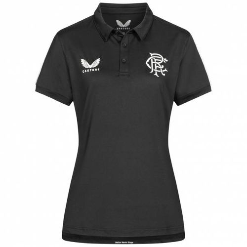 Glasgow Rangers FC CASTORE Damen Polo-Shirt TF0524-BLACK