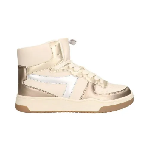 Gold High Top Sneaker Shoecolate