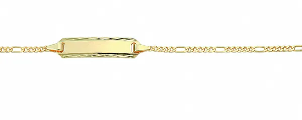 Goldarmband ADELIA´S "333 Gold Figaro Armband 14 cm" Armbänder Gr. 14, Gelbgold 333, goldfarben (gold) Damen Armbänder Gold