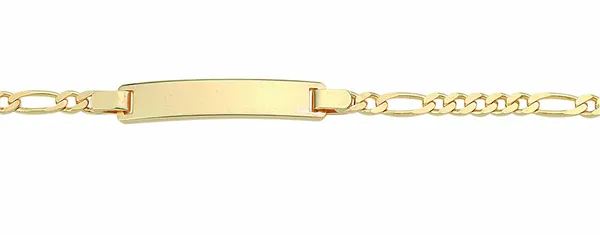 Goldarmband ADELIA´S "Damen Goldschmuck 333 Gold Figaro Armband 14 cm" Armbänder Gr. 14, Gelbgold 333, goldfarben (gold) Damen Armbänder Gold 333 Figa...