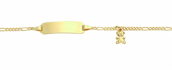 Goldarmband ADELIA´S "Damen Goldschmuck 333 Gold Figaro Armband 14 cm" Armbänder Gr. 14, Gelbgold 333, goldfarben (gold) Damen Armbänder Gold