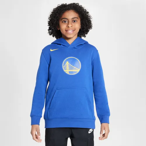 Golden State Warriors Club Nike NBA-Fleece-Hoodie für ältere Kinder - Blau