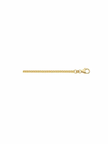 Goldkette ADELIA´S "333 Gold Flach Panzer Halskette Ø 1,4 mm" Halsketten Gr. 34, Gelbgold 333, goldfarben (gold) Damen Goldketten