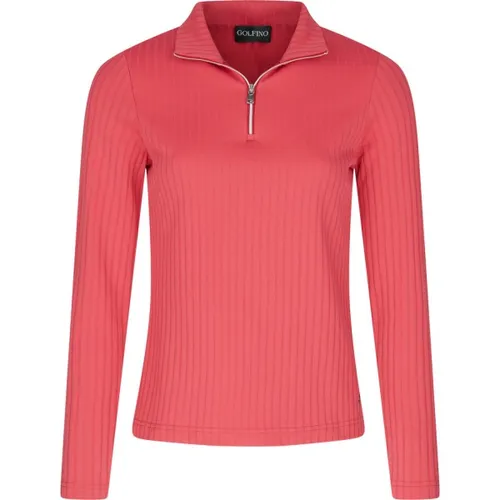 Golfino Pullover The Marcellina Troyer 14-Zip rot