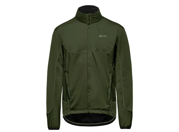 GORE® Wear Laufjacke Gore Wear C5 Windstopper Thermo Trail Jacket Herren Utility Green