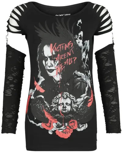 Gothicana by EMP Gothicana X The Crow Longsleeve Langarmshirt schwarz in L