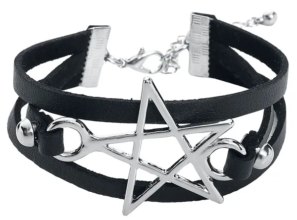 Gothicana by EMP Pentagram Armband schwarz