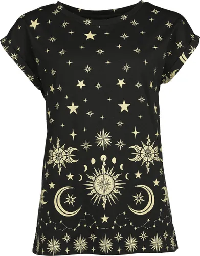 Gothicana by EMP T-Shirt with Sun, Stars and Moon T-Shirt schwarz in L