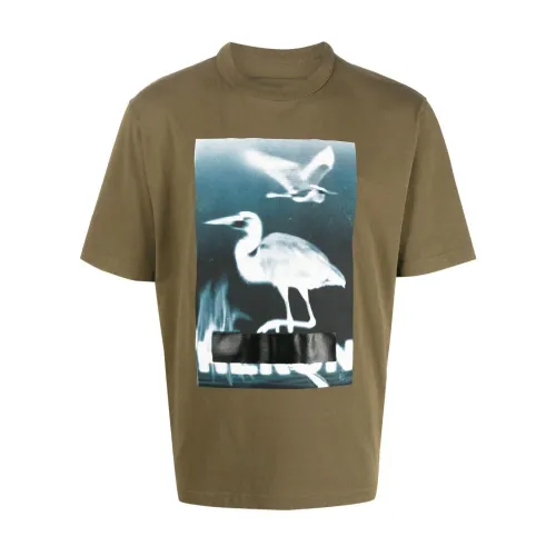 Grafikdruck Bio-Baumwoll T-Shirt Heron Preston