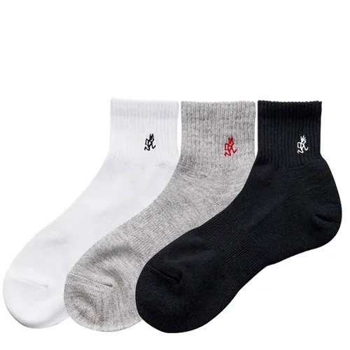 Gramicci Basic Short Socks (3 Sets), Grey ONE