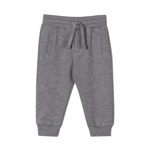 Graue Baumwoll-Sweatpants für Jungen Dolce & Gabbana