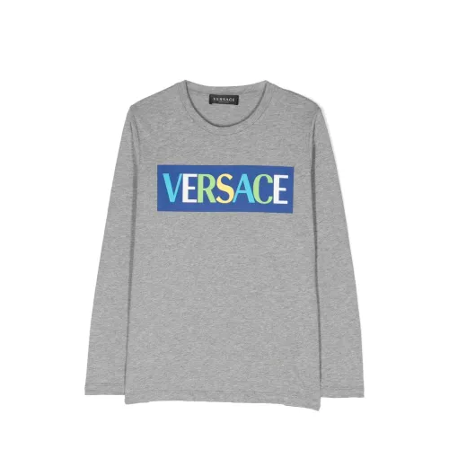 Graue T-Shirts und Polos Versace