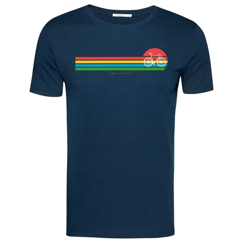 GreenBomb - Bike Sunset Stripes Guide - T-Shirts - T-Shirt