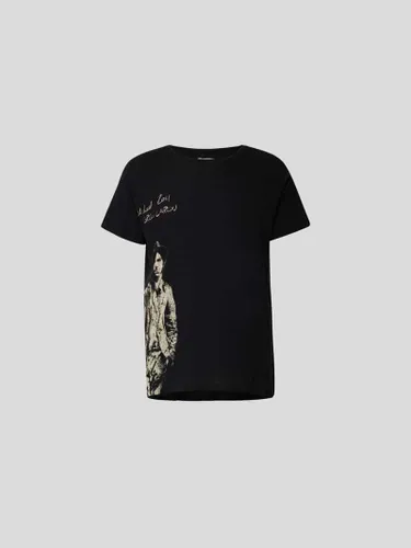 Greg Lauren T-Shirt mit Motiv-Print in Black