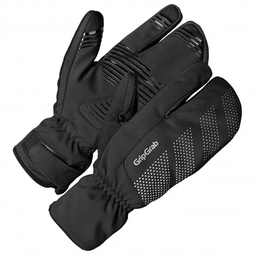GripGrab - Ride Windproof Deep Winter Lobster Gloves - Handschuhe Gr L - 10 schwarz