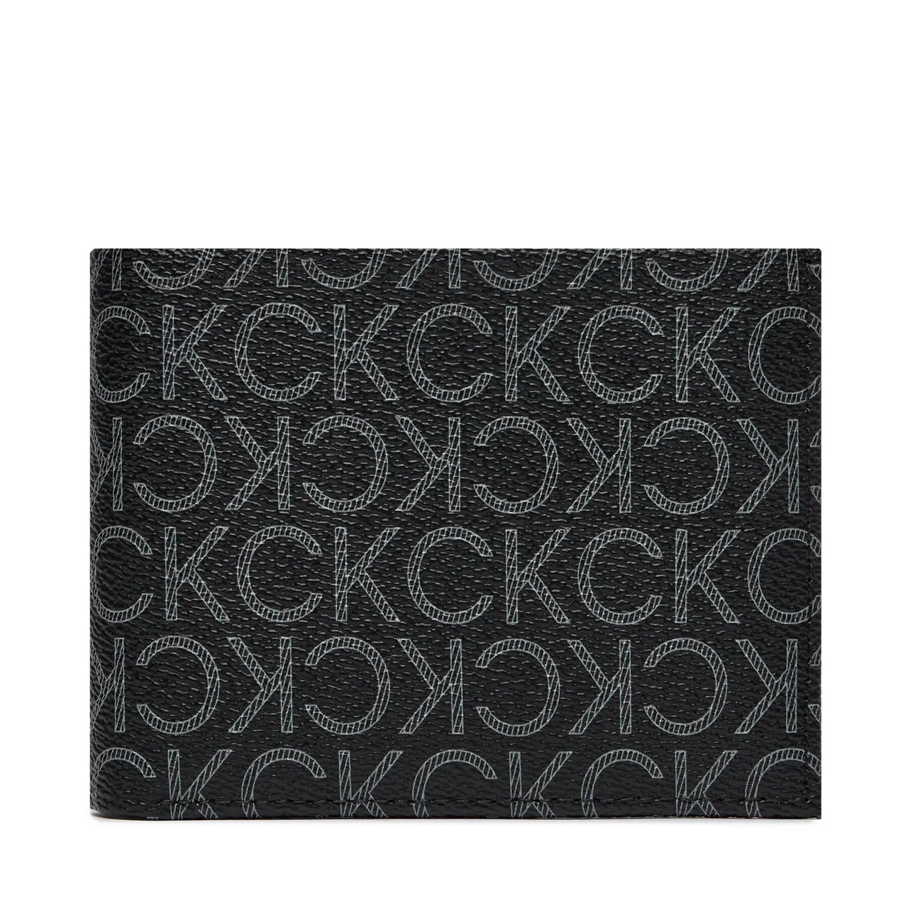 Große Herren Geldbörse Calvin Klein Ck Must Mono Bifold 5Cc W/Coin K50K511671 Classic Mono Black 0GJ