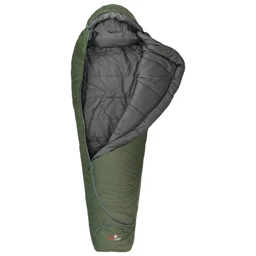 Grüezi Bag - Biopod Wolle Survival Ice - Daunenschlafsack Gr 185 cm - 215 x 80 x 50 cm grün