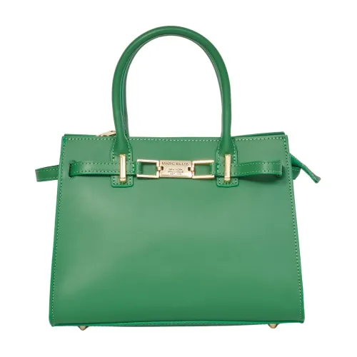 Grüne Lady Bag mit goldenen Details Marc Ellis