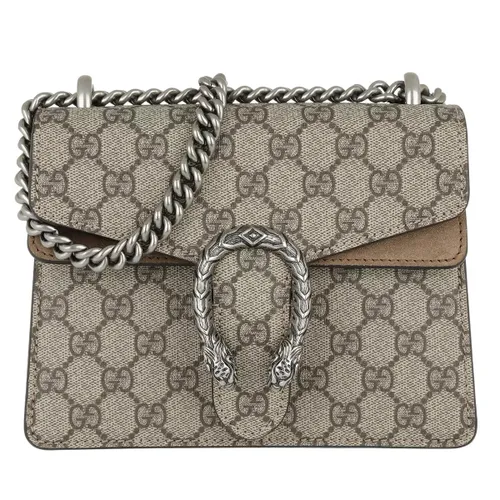Gucci Crossbody Bags - Dionysus GG Supreme Mini Shoulder Bag - Gr. unisize - in Taupe - für Damen